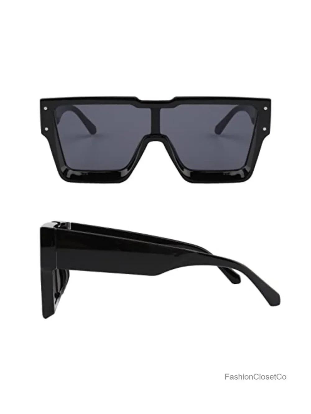 Oversized Square Sunglasses for Women Men UV400 Protection